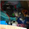 Image 3 : Large group of assorted toys & misc - includes Beyblade stadium / Spiderman stuffed doll / tumbling