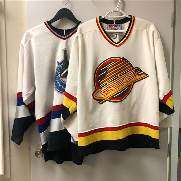Group of 2 Vancouver Canucks fan jerseys