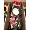 Image 2 : Large group of assorted kitchen related items - includes light bulbs Ziploc bags / containers / dete