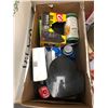 Image 3 : Large group of assorted kitchen related items - includes light bulbs Ziploc bags / containers / dete