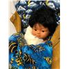 Image 2 : First Nations sleeping in cradle baby doll wall hanging - approx 32" long