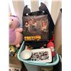 Image 3 : Large group of assorted misc items - includes Sony headphone / Partytime drinking game / building bl