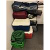 Image 1 : Group of assorted camping items - includes Coleman coolers / sleeping bags / tents / thermos camping