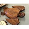 Image 2 : Group of assorted decorative items - includes Rarotonga 2005 wooden sculpture / animal head skull /