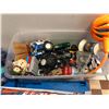 Image 2 : Group of assorted toys - includes Nerf guns w/ goggles & darts / SprayGround two million gold foil d