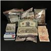 Image 1 : Group of assorted coins & dollar bills - includes vintage Canadian 2 dollar bills from 1970s-80s / T