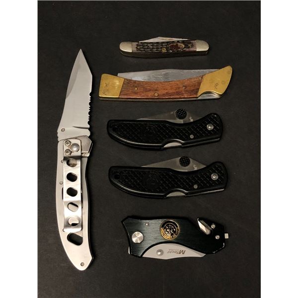 Group of approx 6 pocket knives
