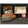 Image 1 : Group of assorted jewelry - includes bracelets / earrings / necklaces / repair kits / jewelry bags /