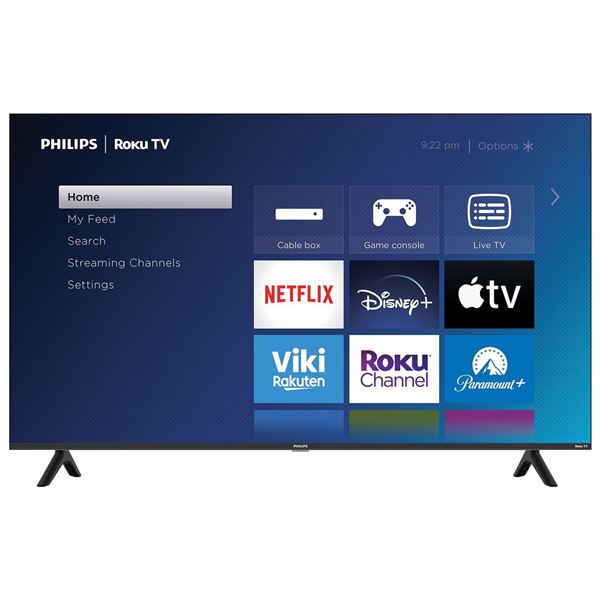 NEW Philips 50" 4K UHD HDR LCD Direct Lit Roku Smart TV (50PUL6673/F6)  Retail - $449