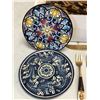 Image 2 : Nickel bronze & wood Thailand elephant Goddess flatware set of approx 40 pcs & 2 decorative ceramic