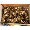 Image 3 : Nickel bronze & wood Thailand elephant Goddess flatware set of approx 40 pcs & 2 decorative ceramic