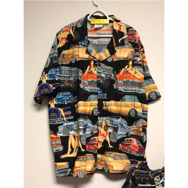 Marianne the shirt lady - hot chicks & hot rods - Sz XXL