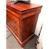 Image 3 : Mahogany style 6-drawer wooden dresser - approx 36" W x 18" L x 51" H