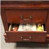 Image 2 : Set of 2 Mahogany 2 drawer nightstands - approx 16" L x 24" W x 27" H