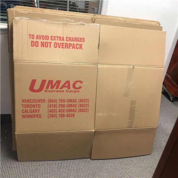 Group of 10 large shipping boxes