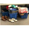 Image 1 : Large group of assorted bedding, clothing & shoes - includes Air Jordans / jean pants / coats etc