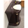 Image 3 : Set of 2 contemporary Italian 3-drawer nightstands (approx 25" x 16" x 24" H)