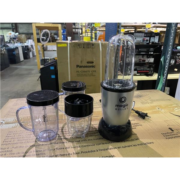 New open box Magic Bullet blender MBR-1702 w/ 3 attachments - new demo unit, no box