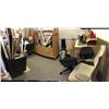 Image 1 : Room lot full of tool related & misc items - includes Sash clamps / office chairs / wall panels / la