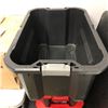 Image 2 : Group of 4 Husky heavy duty - 15-gallon latch & stack totes