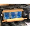 Image 2 : Rack full of assorted misc items - includes steel framed canopy / shipping boxes / pots & pans / tot