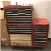 Image 1 : Mobile red mechanics toolbox on casters - includes set of sockets etc