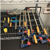 Image 1 : Group of assorted heavy-duty clamps & misc tools