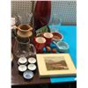 Image 2 : Group of assorted decorative items - includes plates / tea pots / wine glasses etc