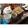 Image 3 : Group of assorted decorative items - includes plates / tea pots / wine glasses etc