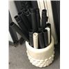 Image 2 : Group of plastic shelving racks - needs to be assembled