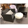 Image 2 : Group of assorted items - includes armchair / bean bag chair etc