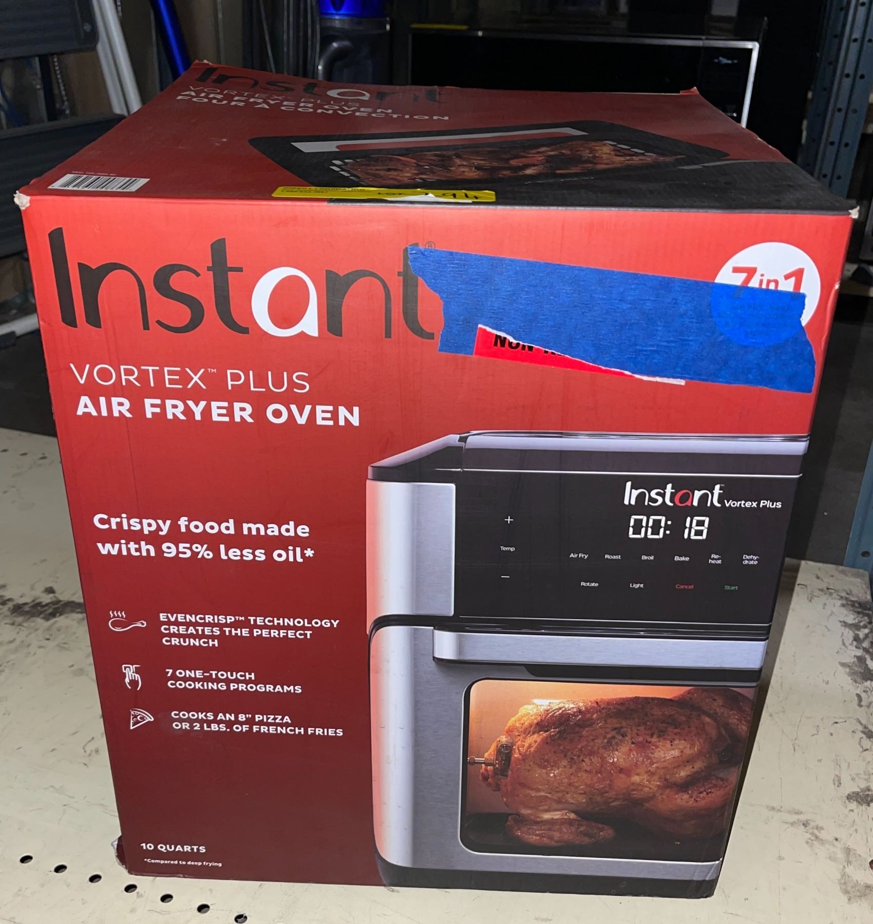 Instant Vortex Plus Compact New Instant Vortex Plus air fryer oven 10qt 7-in-1