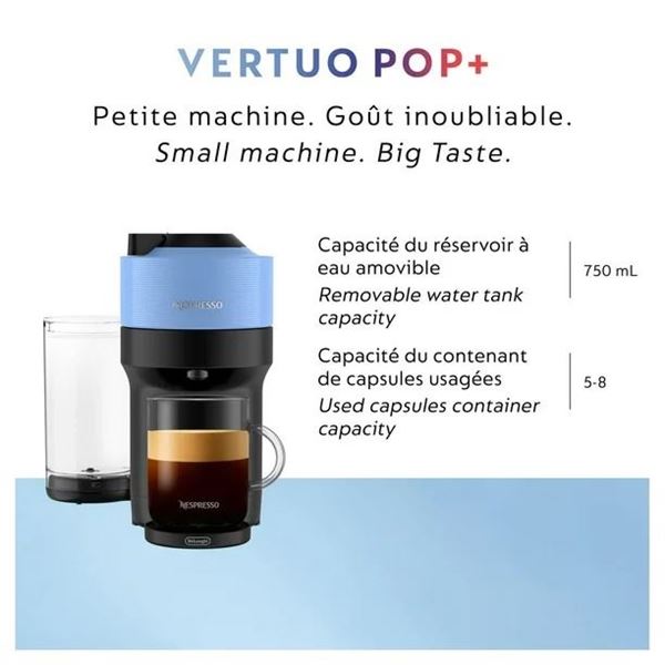 New DeLonghi Nespresso Virtuo Pop + ENv92BAECA coffee machine