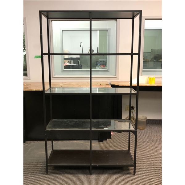 Standing storage shelving rack - approx 39 1/2" x 14" x 69"