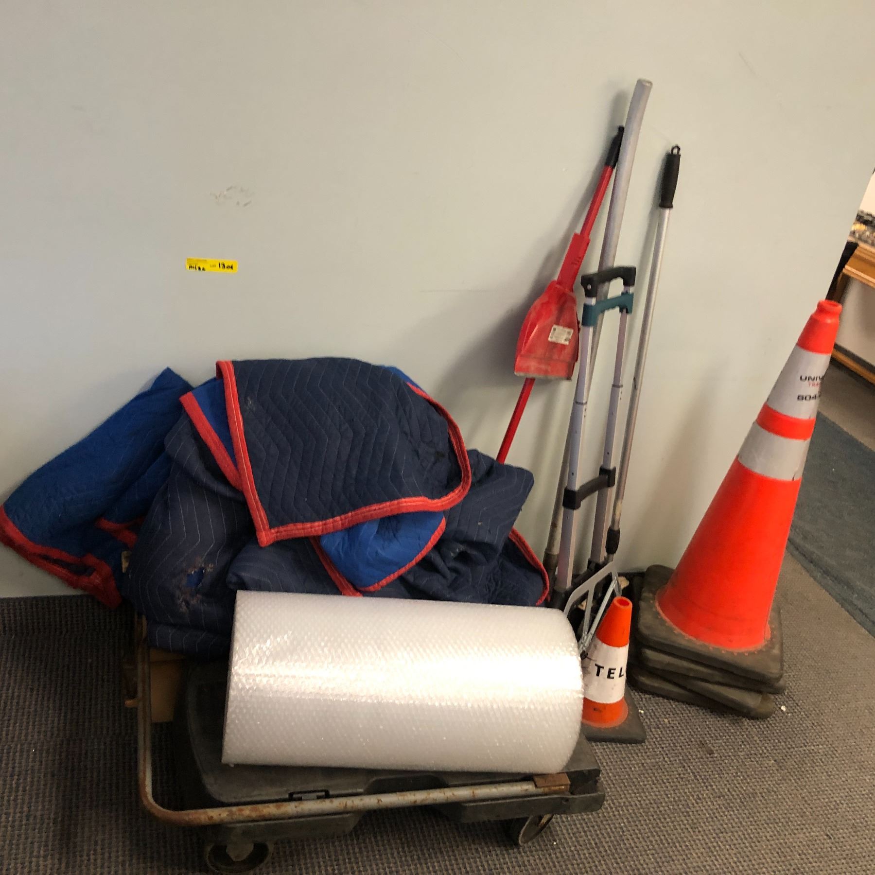 Traffic Rake Large group of assorted misc items - includes folding hand truck ...
