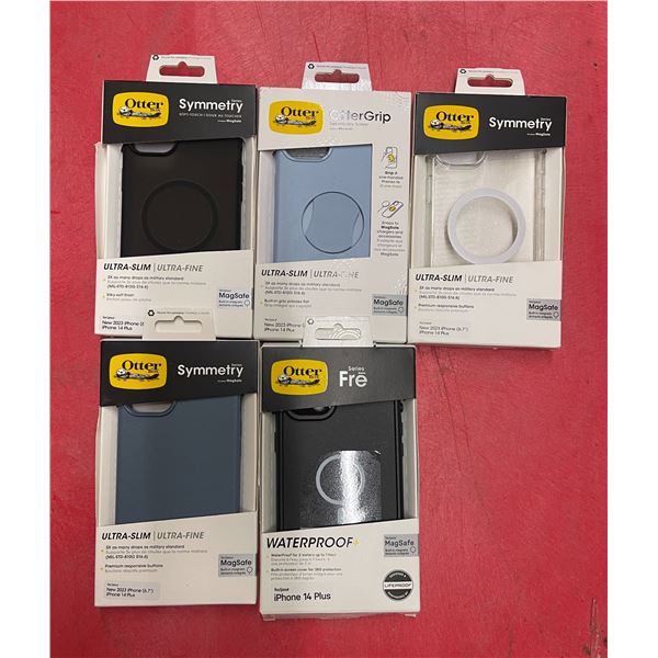 Group of 5 new assorted Otter Box 2023 iPhone 6.7"/ iPhone 14 Plus cases ($50 retail each)