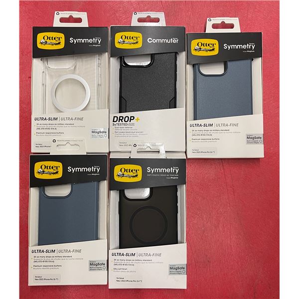 Group of 5 new assorted Otter Box 2023 iPhone Pro 6.7" cases ($50 retail each)