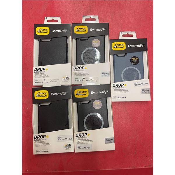 Group of 5 new assorted Otter Box iPhone 14 Plus cases ($50 retail each)