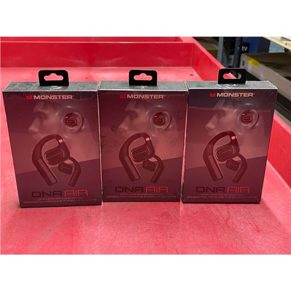 Group of 3 new Monster DNA Air wireless earphones