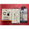 Image 1 : Group of 3 assorted phone cables - Insignia USB-C cable/ LBT 7ft USB-C to Lightning etc.
