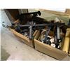 Image 2 : 3 shelves full of misc. - monitor/desktop mounts/ plumbing items/ door knobs etc.