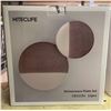 Image 1 : New Hiteclife Midnight Brown 12pcs dinnerware plate set