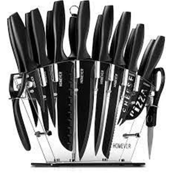 New open box Homever 19pcs knife set J36-19
