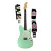 Image 1 : Fender Duo-Sonic HS Electric Guitar w/ Gibson electric and acoustic guitar strings/Boss clip-on tune