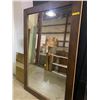 Image 1 : Heavy wood framed mirror, 51in x 80in