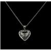 Image 1 : GIA Cert 2.24 ctw Diamond Pendant With Chain - 14KT White Gold