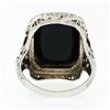 Image 7 : Antique 14k Gold Athena Warrior Intaglio Agate Seed Pearl & Enamel Filigree Ring