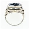 Image 8 : Antique 14k Gold Athena Warrior Intaglio Agate Seed Pearl & Enamel Filigree Ring