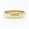 Image 5 : NEW Classic 14k Yellow Gold 5mm Domed Polished Milgrain Men's Wedding Band Ring