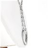 Image 3 : 18K White Gold VS E Ideal 2.40 ctw Diamond Heart Dangle Infinity Link Necklace